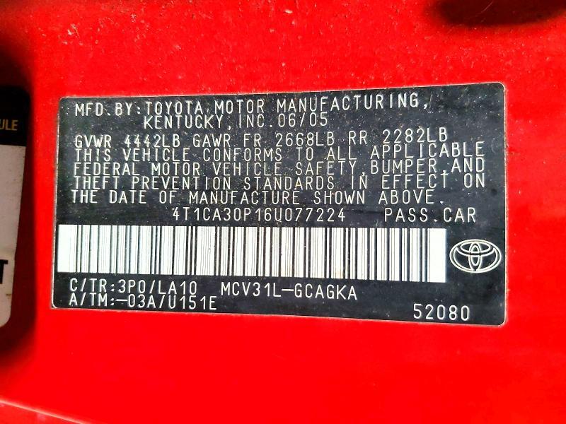 2006 Toyota Camry sol