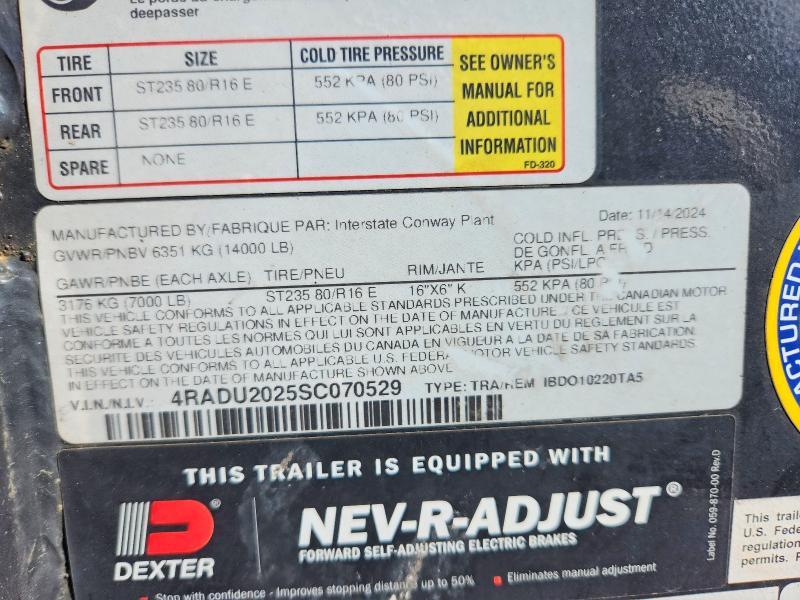 2017 Intersate Ibdo10220ta5 Equipment Trailer