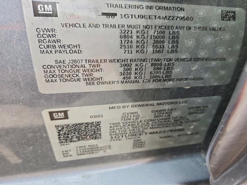2021 GMC Sierra K1500 AT4