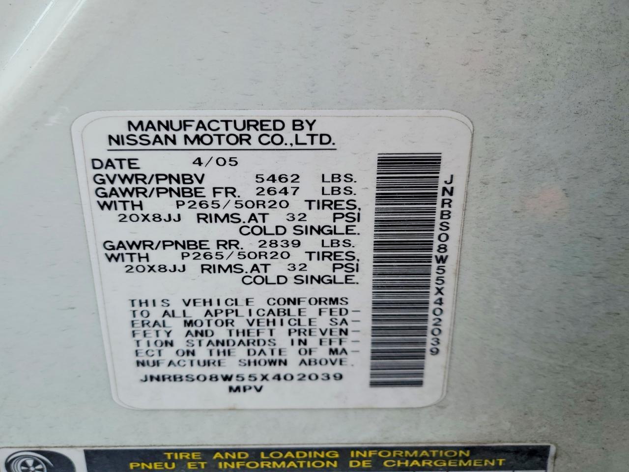 2005 Infiniti Fx45 Base