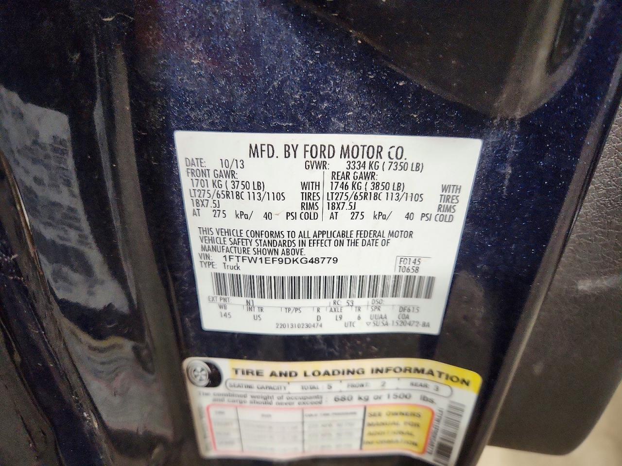 2013 Ford F150 Supercrew