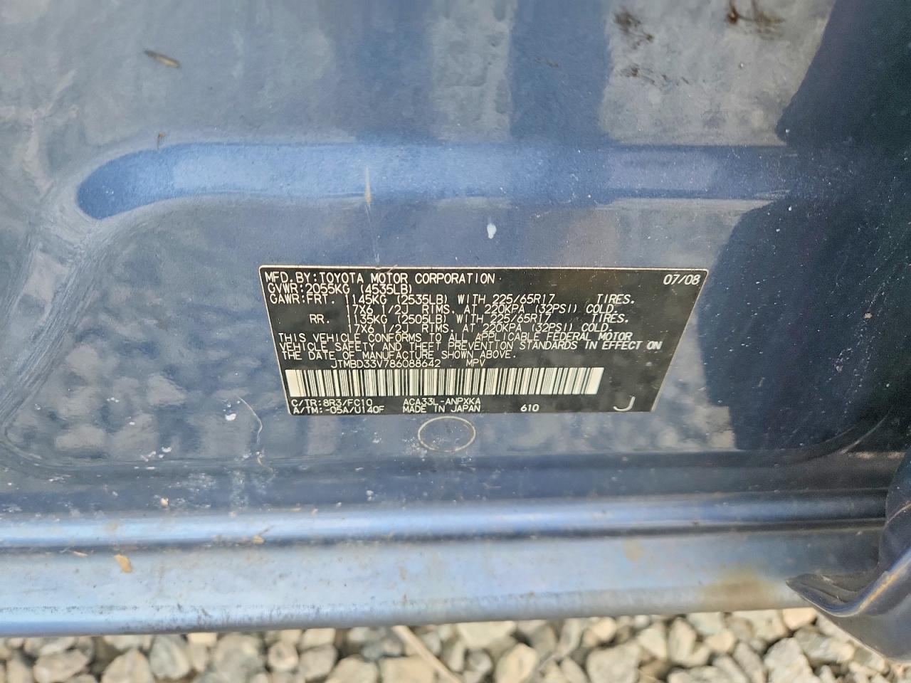 2008 Toyota Rav4 Base