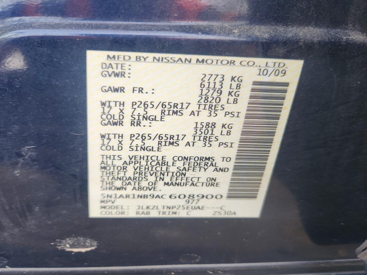 2010 Nissan Pathfinder s