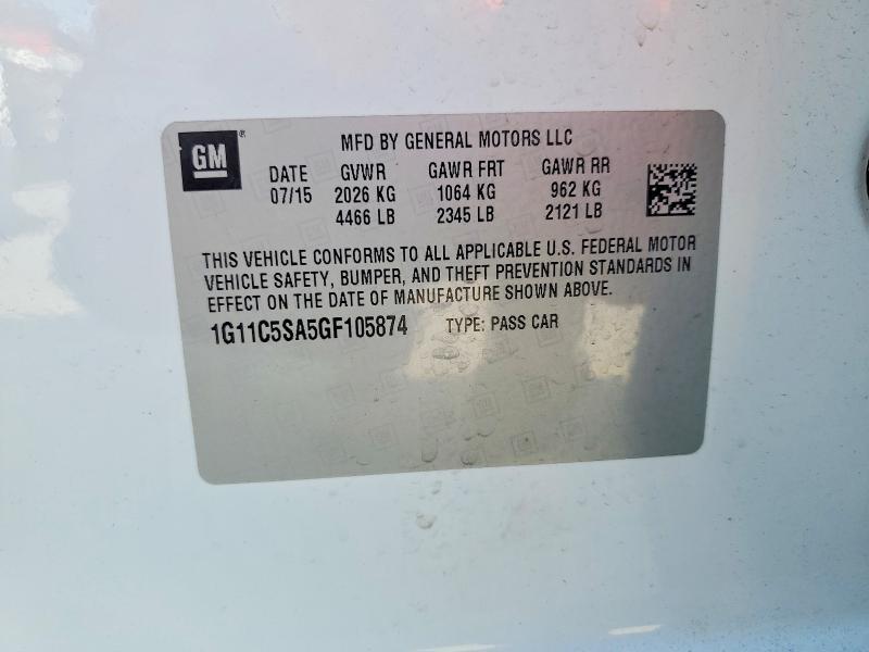 2016 Chevrolet Malibu Limited lt