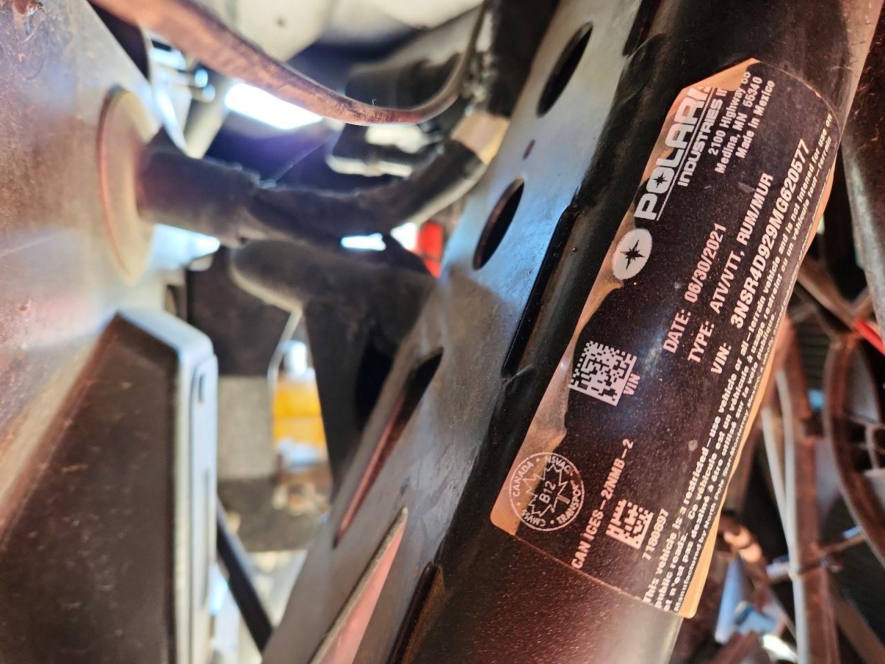 2021 Polaris RZR Utility Vehicle