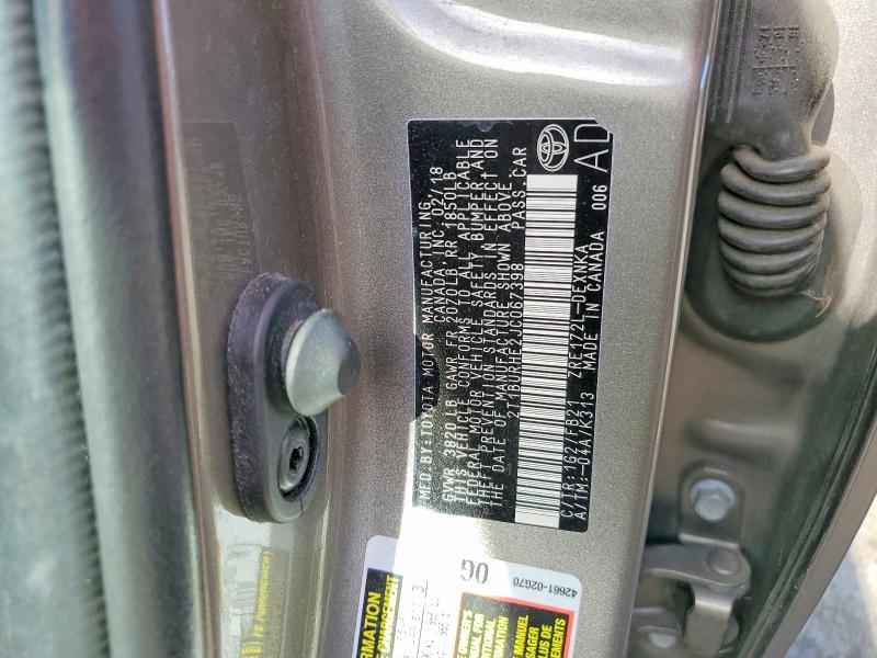 2018 Toyota Corolla le