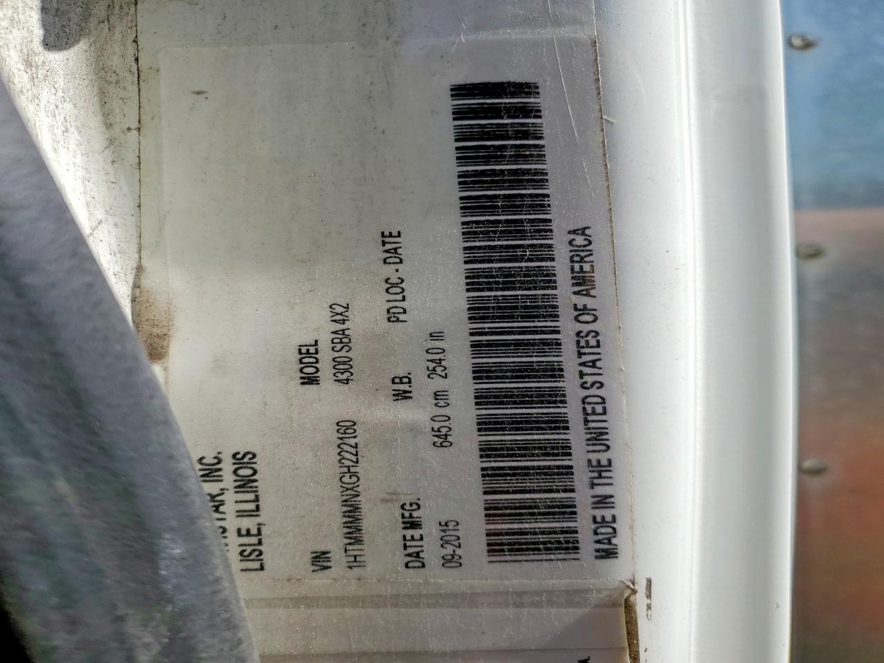 2016 International 4300 BOX Truck