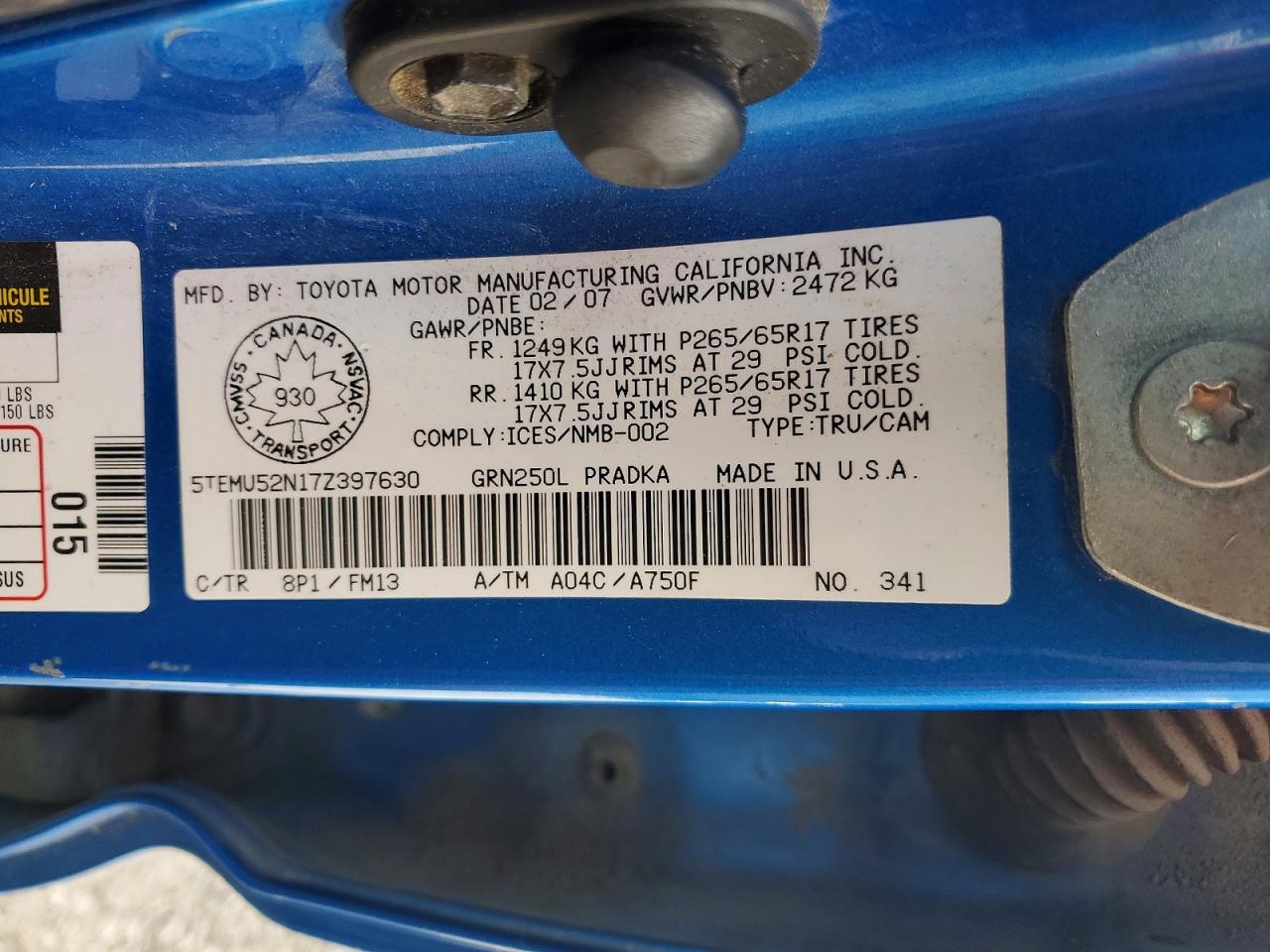 2007 Toyota Tacoma V6