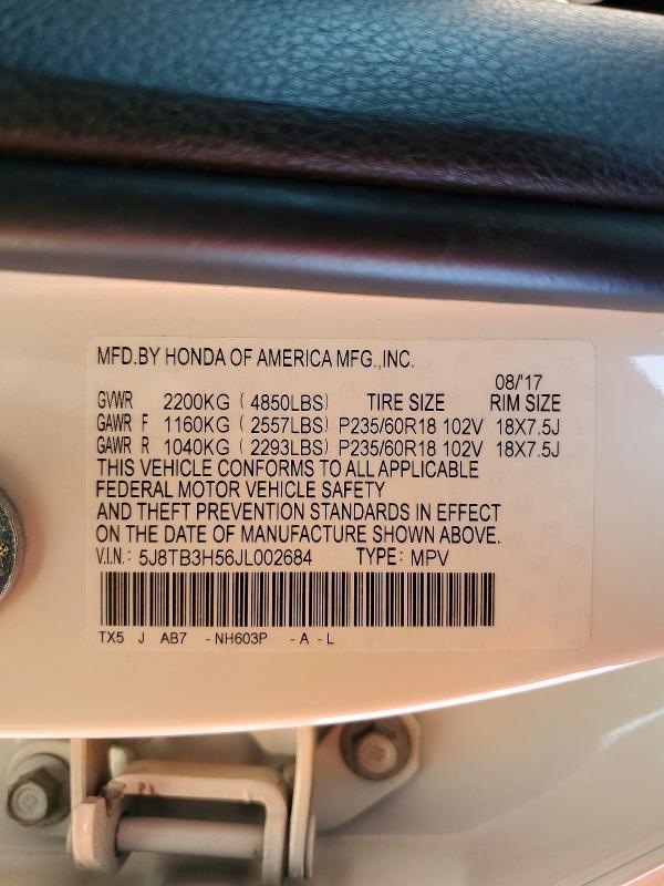 2018 Acura Rdx Technology