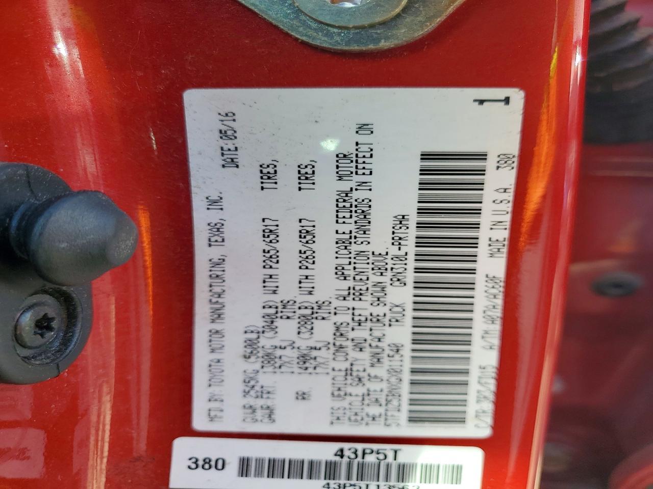 2016 Toyota Tacoma TRD Sport