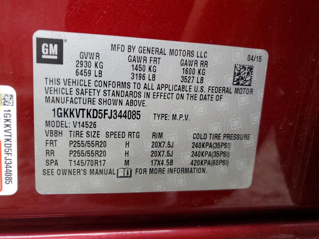 2015 GMC Acadia Denali