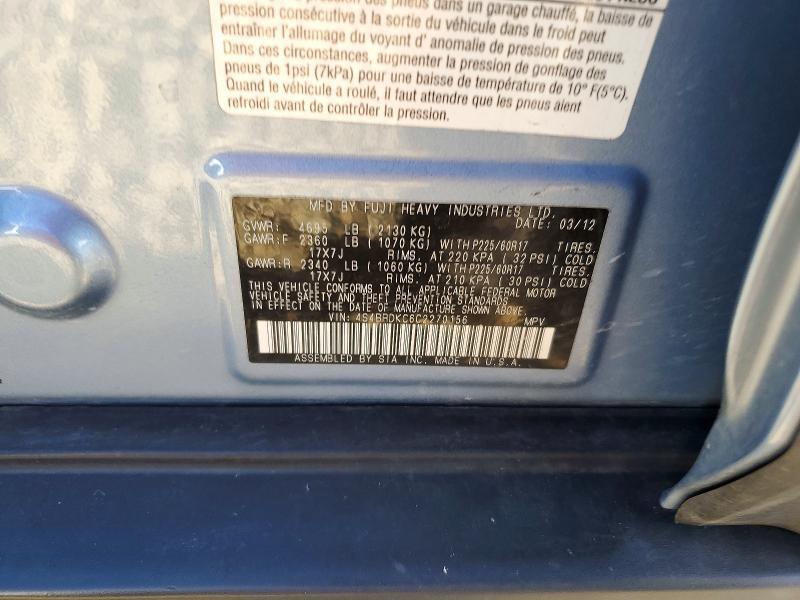 2012 Subaru Outback 3.6r Limited