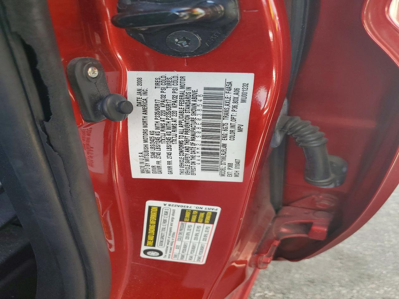 2008 Mitsubishi Endeavor ls