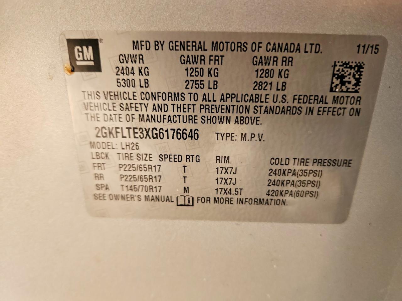 2016 GMC Terrain sle