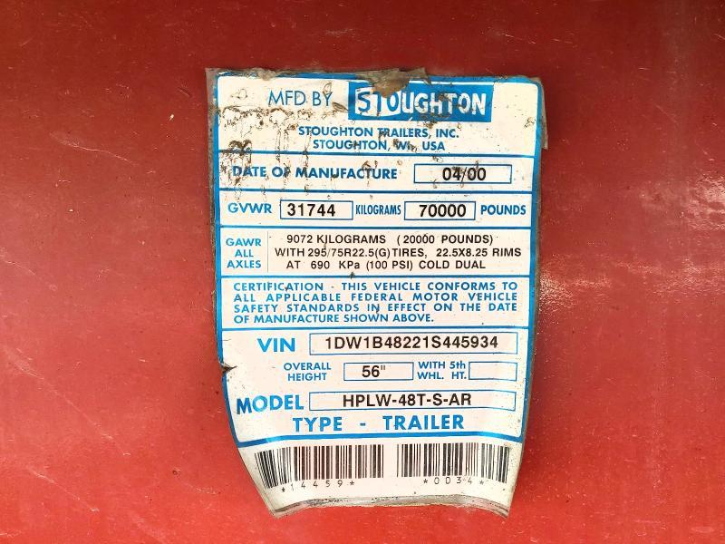 2001 Stoughton Trailer