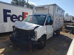 Salvage trucks for sale at Hueytown, AL auction: 2017 Chevrolet Express Refrigerated BOX Truck