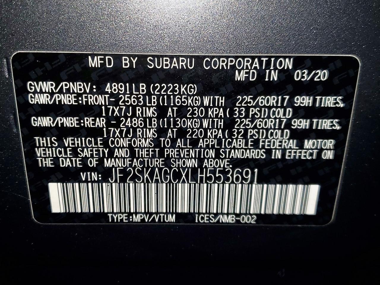 2020 Subaru Forester Premium