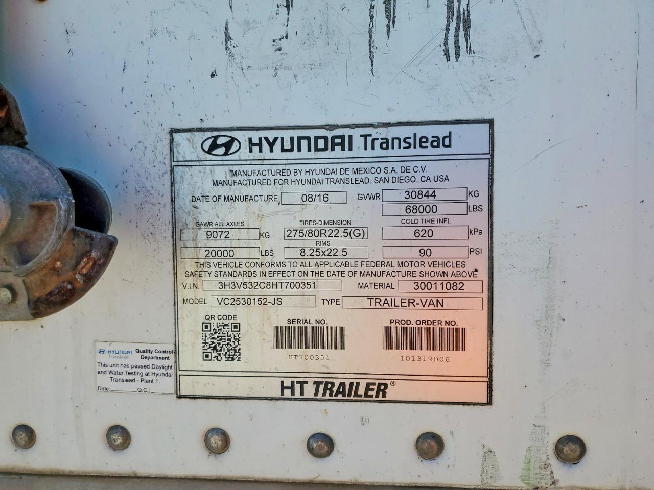 2017 Hyundai Trailer