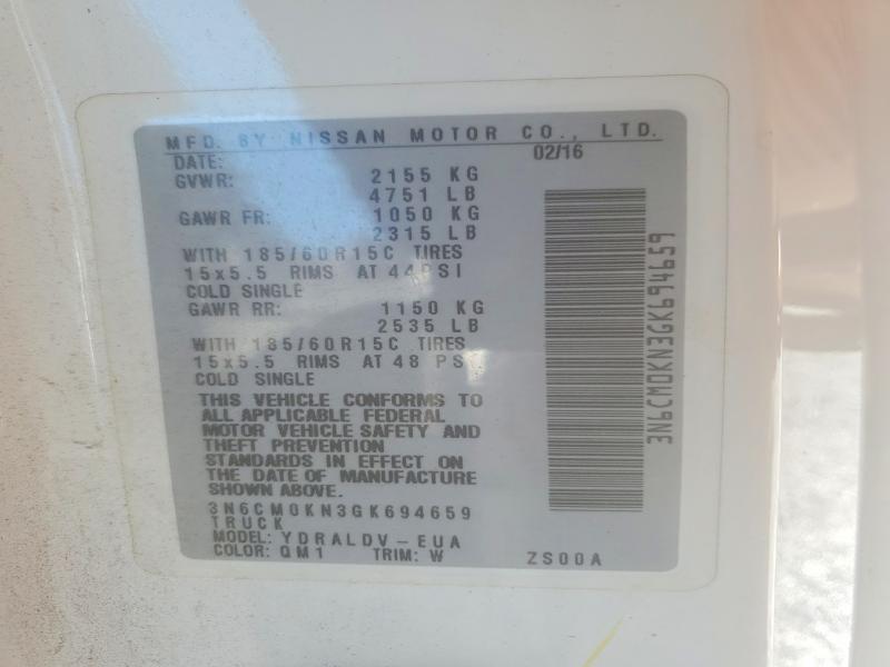 2016 Nissan Nv200 S