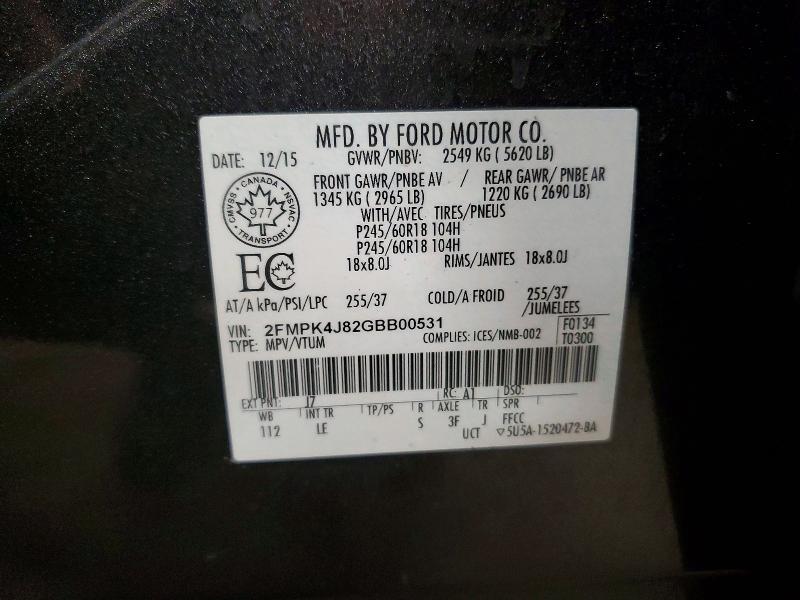 2016 Ford Edge sel
