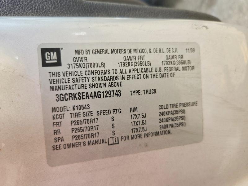 2010 Chevrolet Silverado K1500 LT
