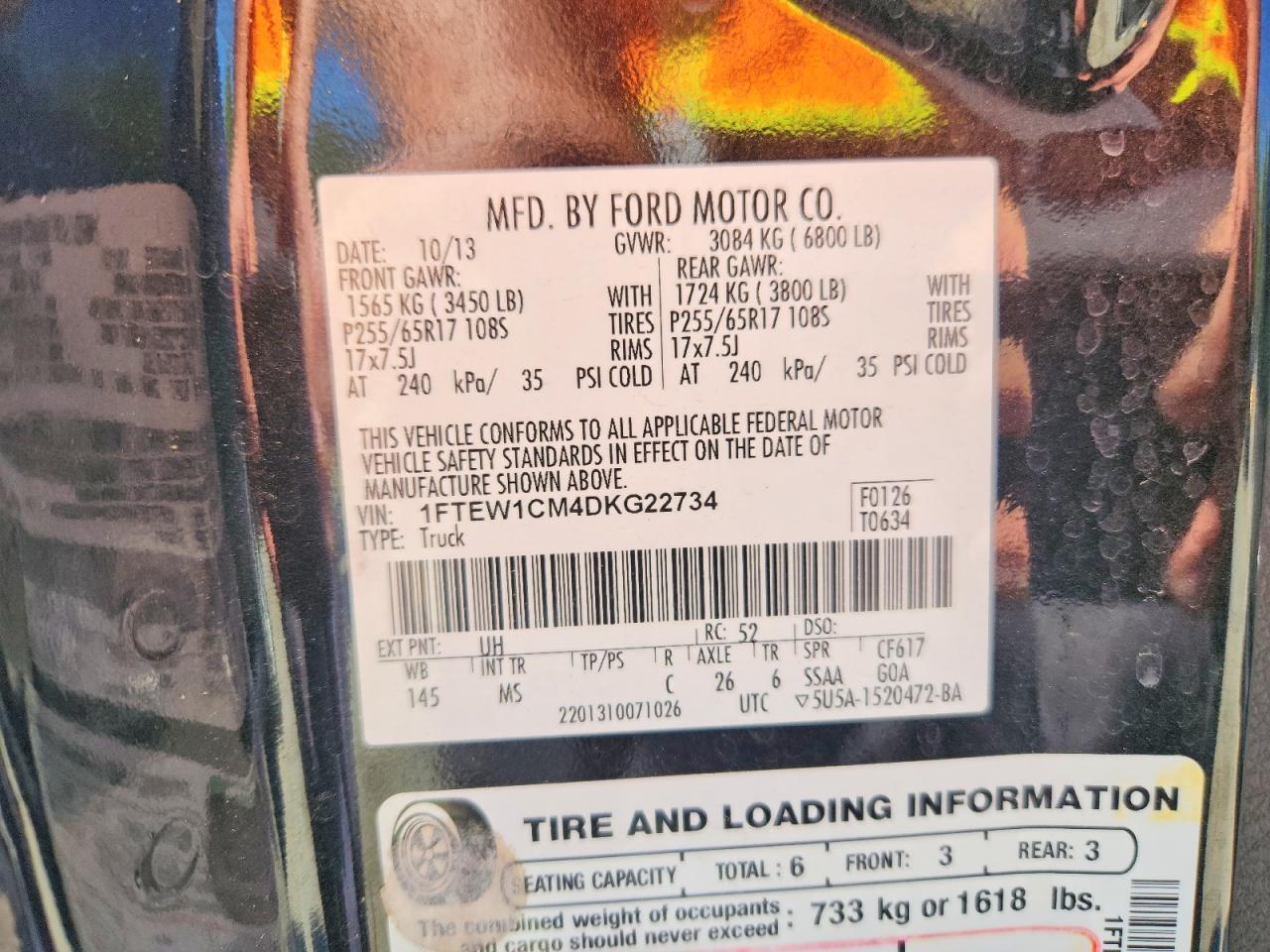 2013 Ford F150 Supercrew