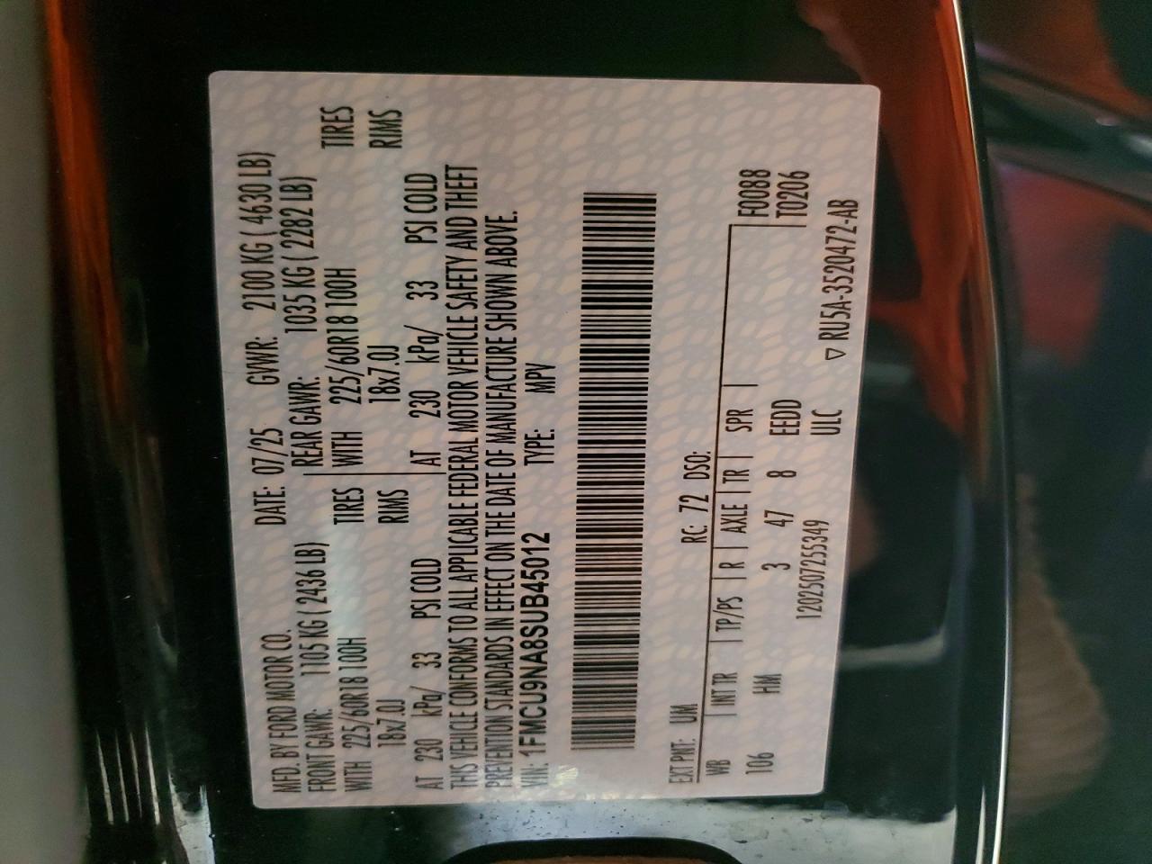 2025 Ford Escape st Line Select