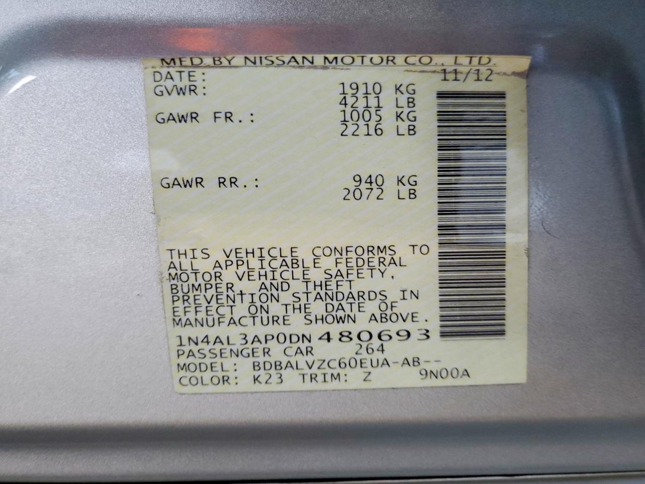 2013 Nissan Altima 2.5