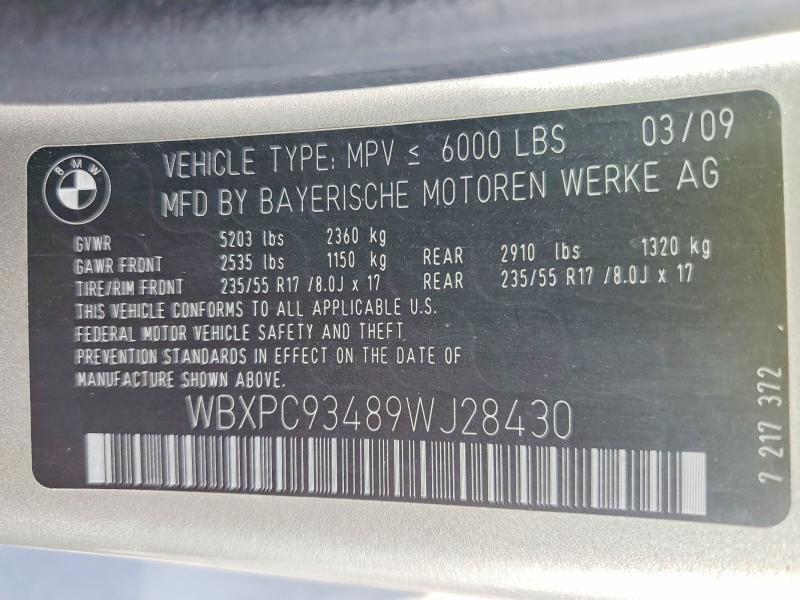 2009 BMW X3 Xdrive30i