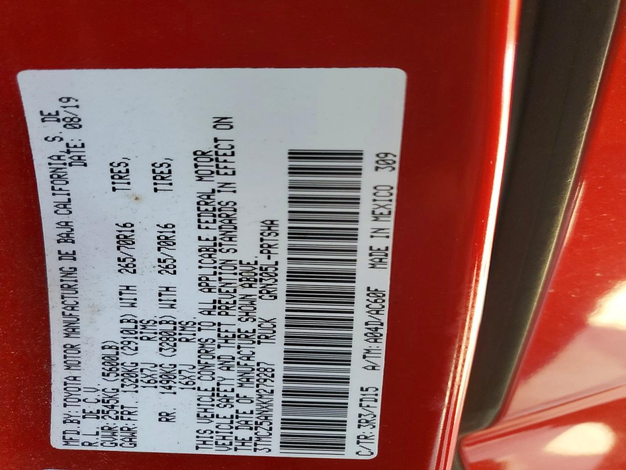 2019 Toyota Tacoma TRD OFF-Road