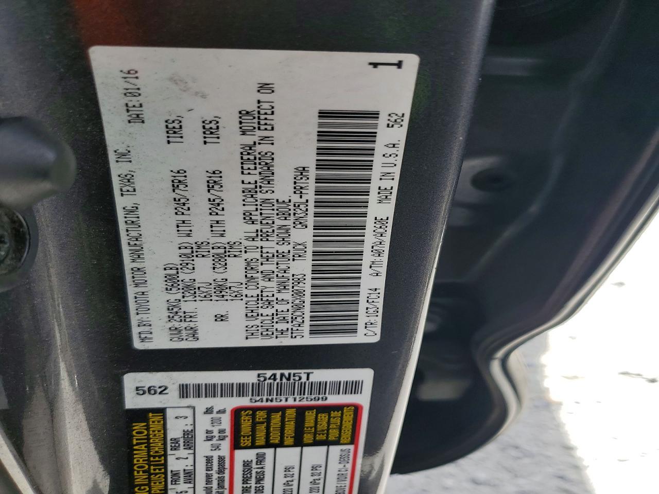 2016 Toyota Tacoma SR5 V6