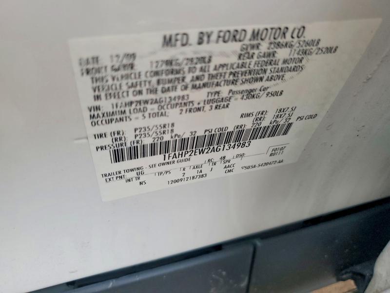 2010 Ford Taurus sel