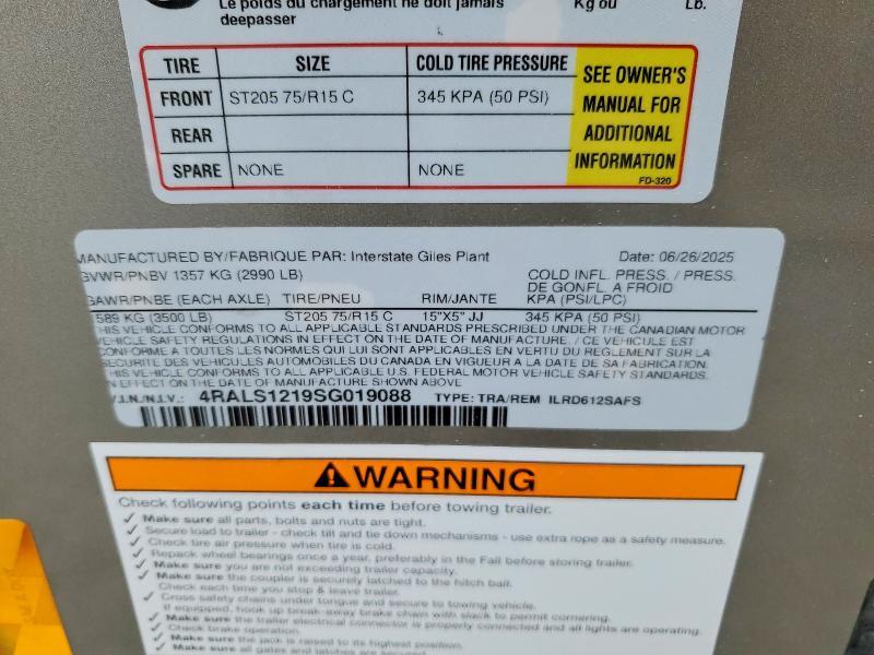 2025 Interstate ILRD612SAFS Enclosed Cargo Trailer