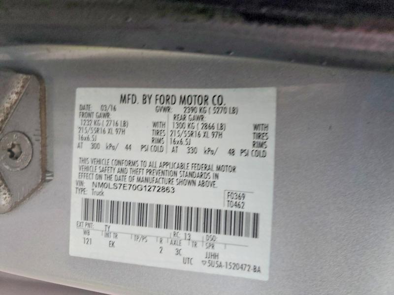 2016 Ford Transit Connect XL Utility / Service Van