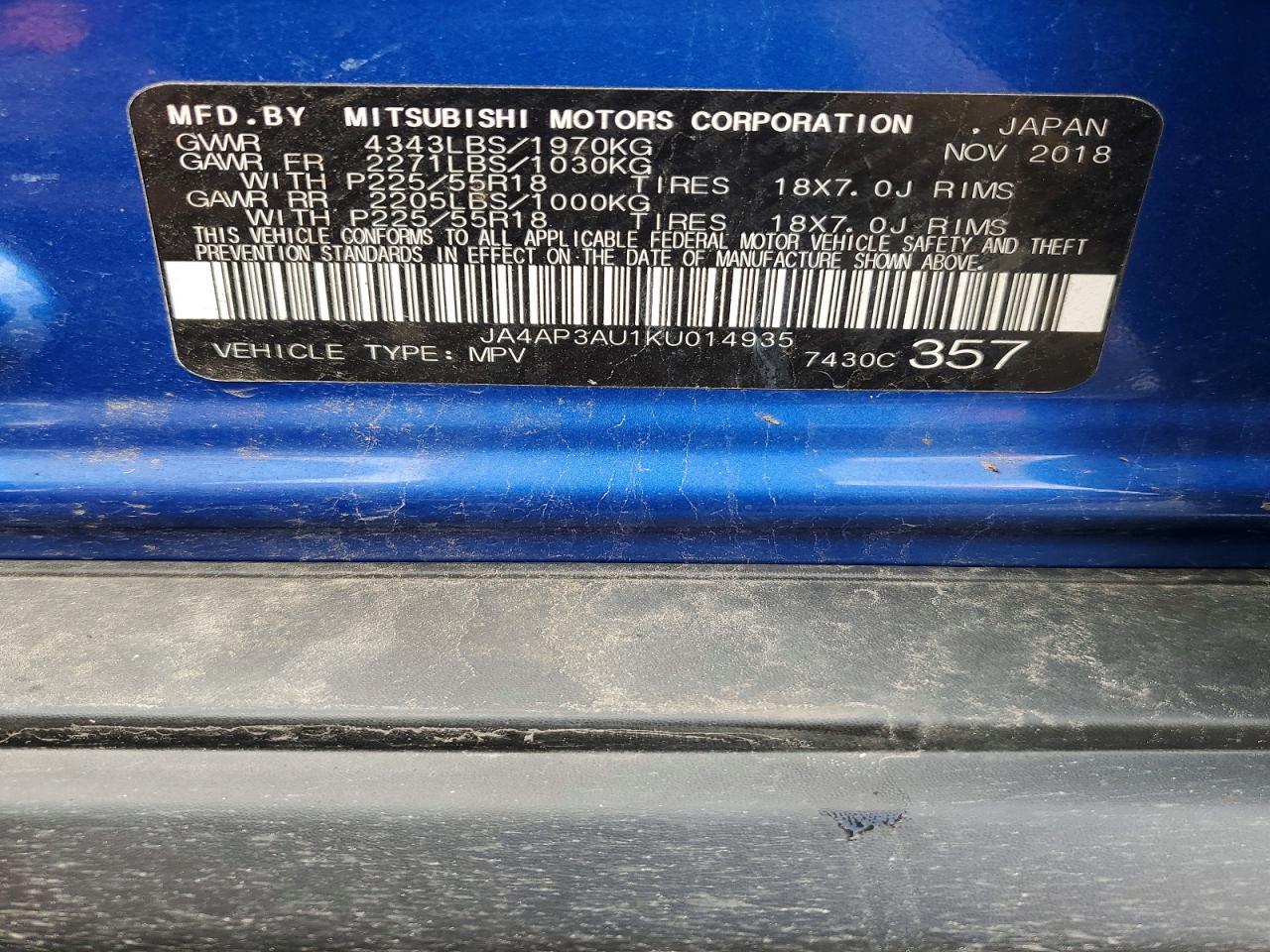 2019 Mitsubishi Outlander Sport es