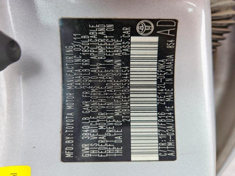 2011 Toyota Corolla le