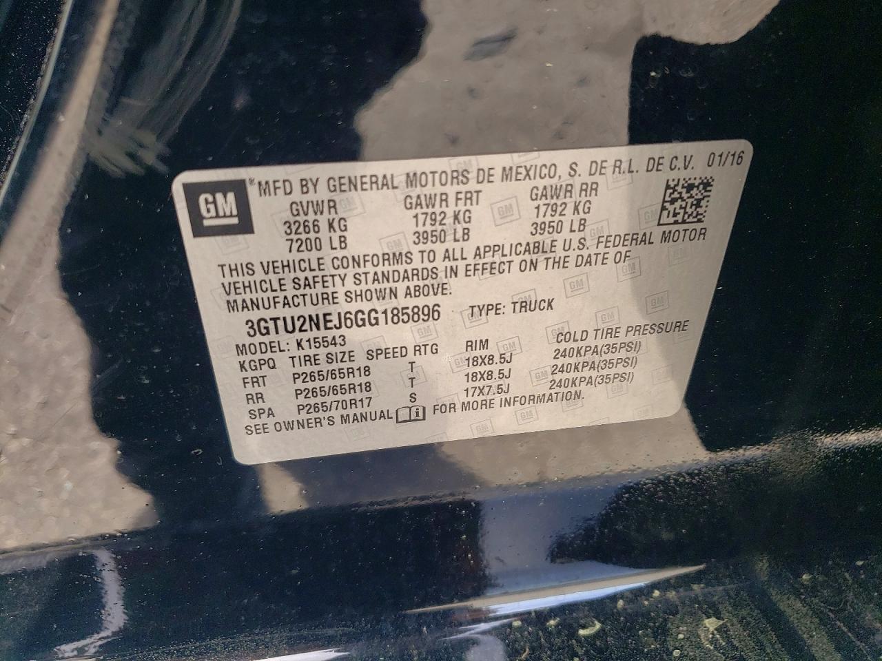 2016 GMC Sierra K1500 SLT