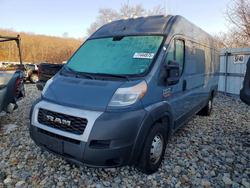 Salvage trucks for sale at West Warren, MA auction: 2020 Dodge RAM Promaster 3500-Delivery Van