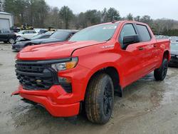 Salvage trucks for sale at Mendon, MA auction: 2022 Chevrolet Silverado K1500 Custom