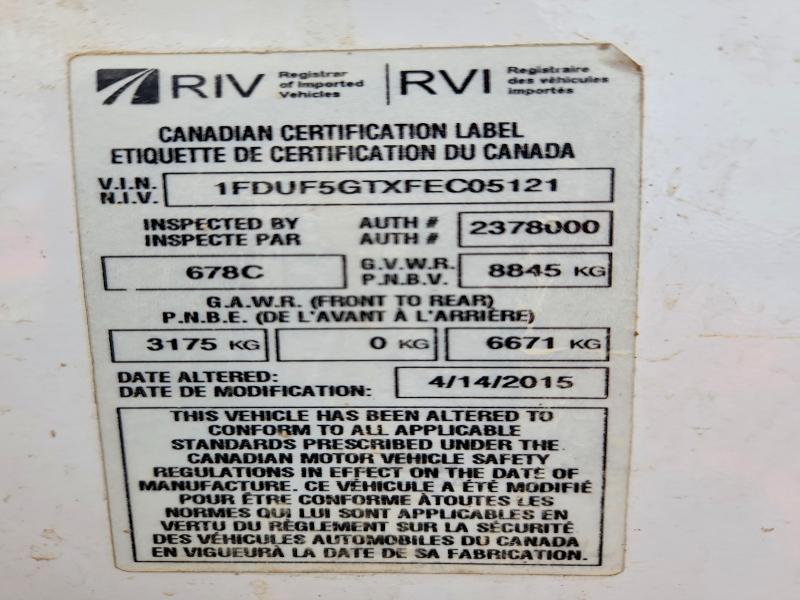 2015 Ford F550 Super Duty