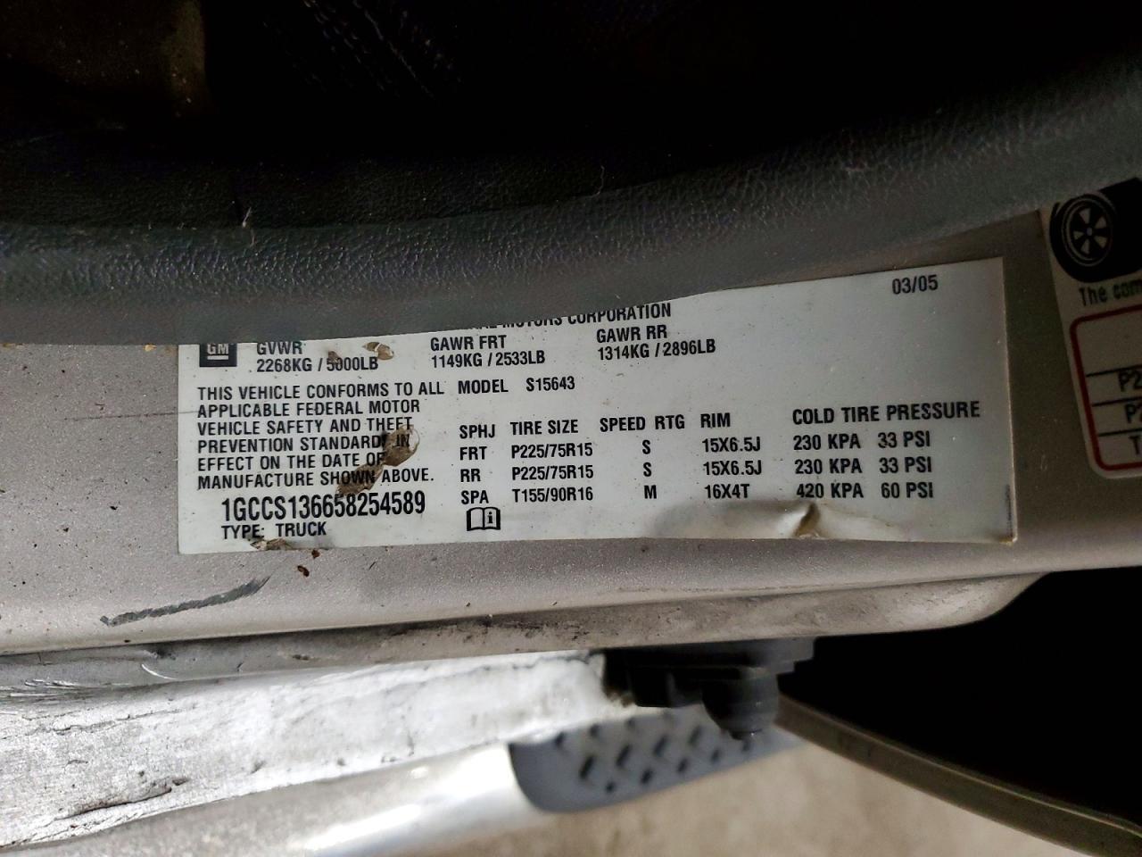 2005 Chev Colorado