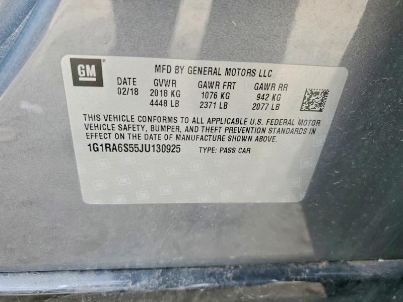 2018 Chevrolet Volt lt