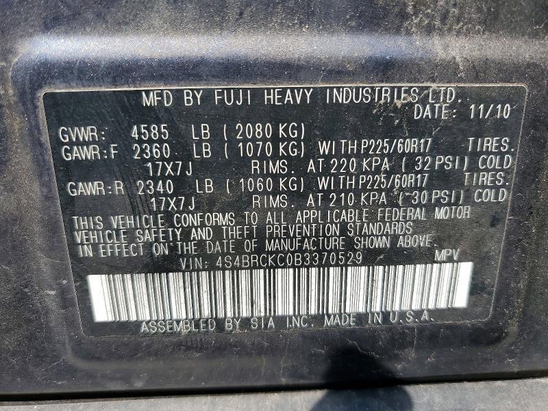 2011 Subaru Outback 2.5i Limited