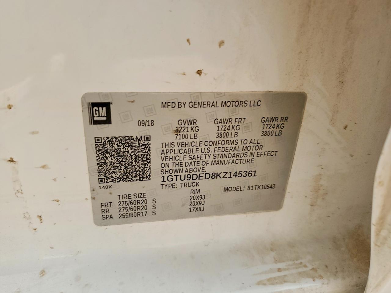 2019 GMC Sierra K1500 SLT