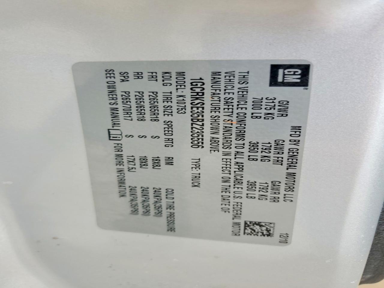 2011 Chevrolet Silverado K1500 lt