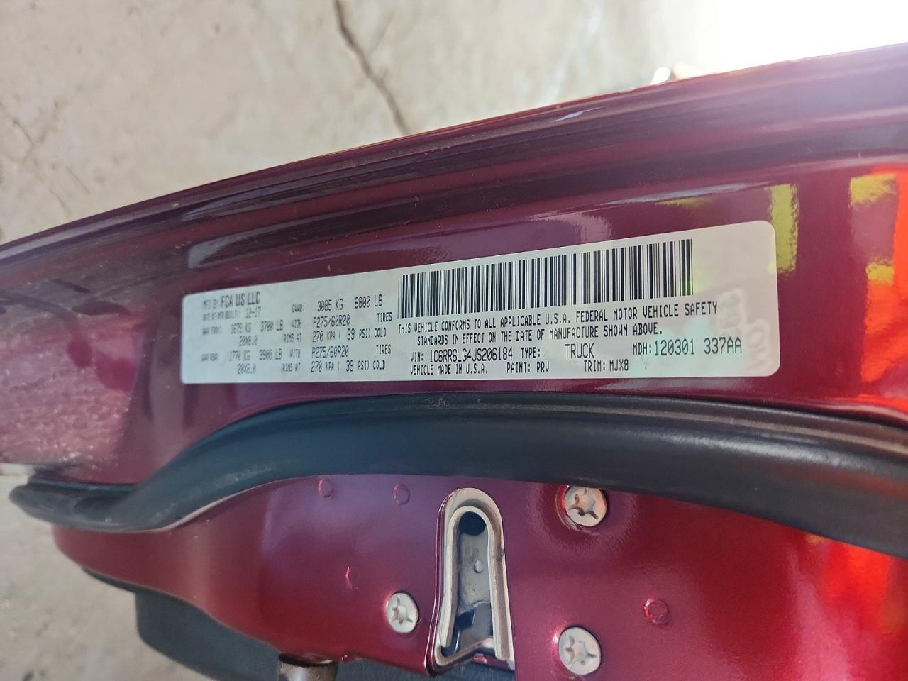 2018 Dodge RAM 1500 SLT