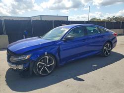 Honda salvage cars for sale: 2022 Honda Accord Sport