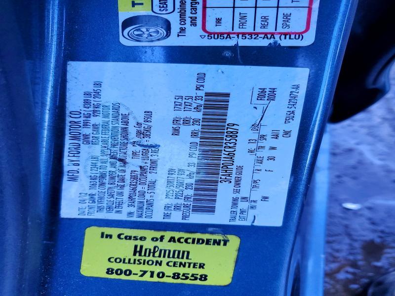 2012 Ford Fusion sel