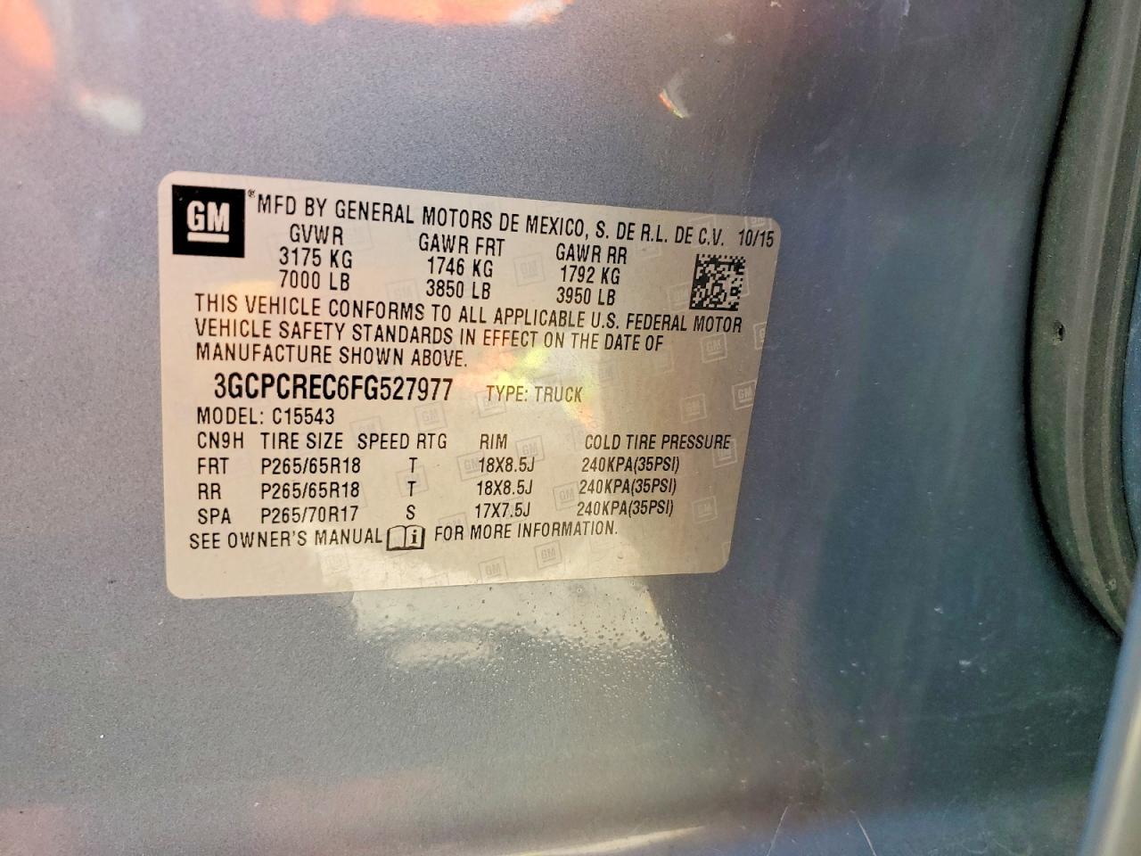 2015 Chevrolet Silverado C1500 LT