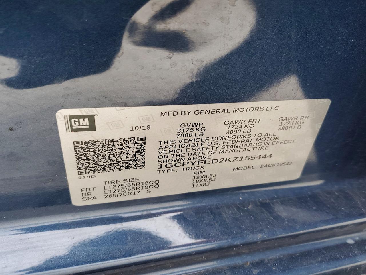 2019 Chevrolet Silverado K1500 LT Trail Boss